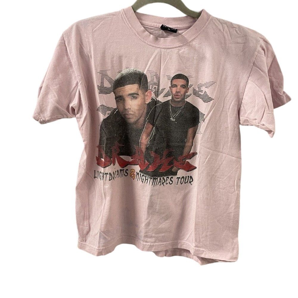 Drake Juniors M T-Shirt Light Dreams & Nightmares‎ Tour Thank Me Later Album USA